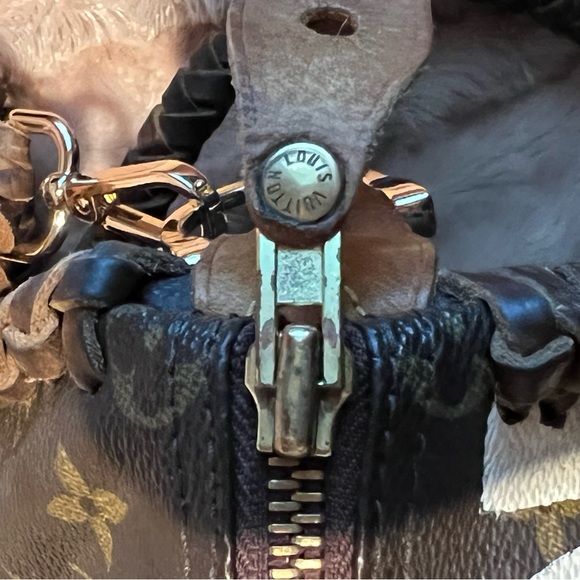 LOUIS VUITTON Speedy 25 Purse LV Monogram Graffiti Boho Pearl Fringe Bag HOST PK - Picture 13 of 16